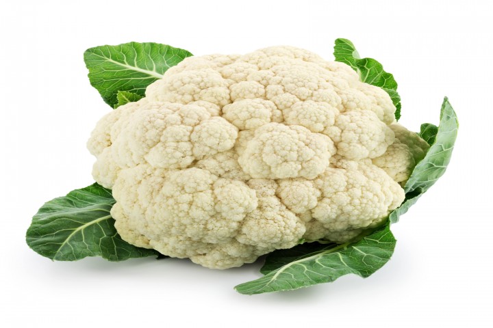 cauliflower isolated on white background