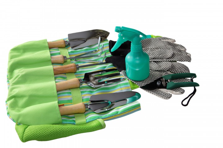 garden tool kit set set-of garden tools isolated on white background