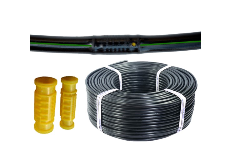 inline lateral drip parts isolated on white background