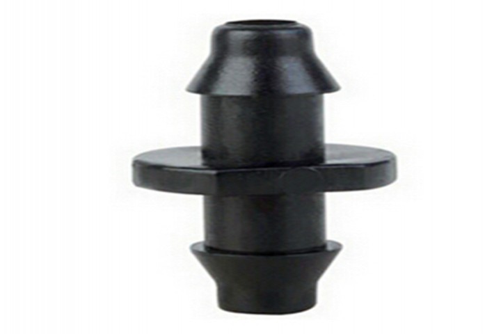 pin connector black color drip irrigation pin connector isolated on white background