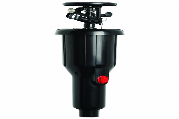 sprinkler impact black color plastic impact sprinkler isolated on white background