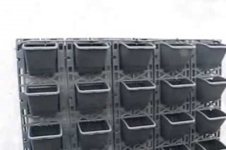 vertical wall panel on white background